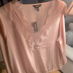 Express Large pink blouse